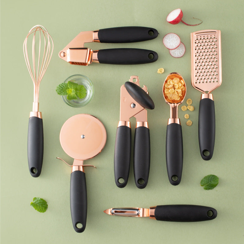 Transform Your Cooking with Our Kitchen Household Peeler Gadget Copper Plating Set